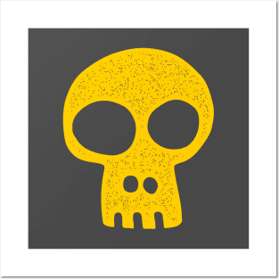 Yellow Skull Posters and Art